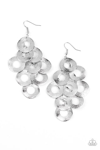 Scattered Shimmer - Silver Earrings