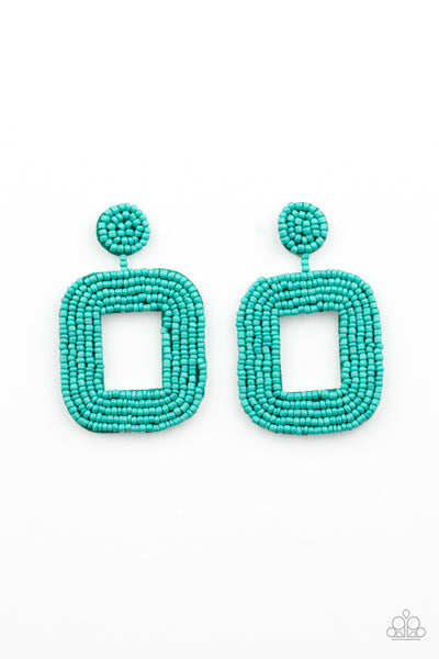 Beaded Bella - Blue Earrings