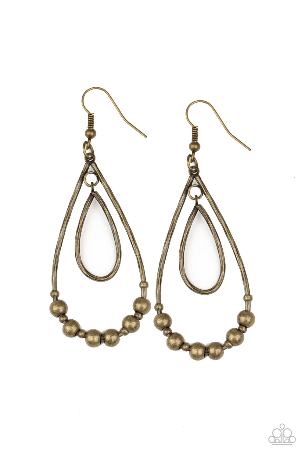 Artisanal Applique - Brass Earrings