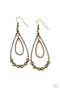 Artisanal Applique - Brass Earrings