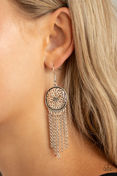 Blissfully Botanical - Silver Earrings