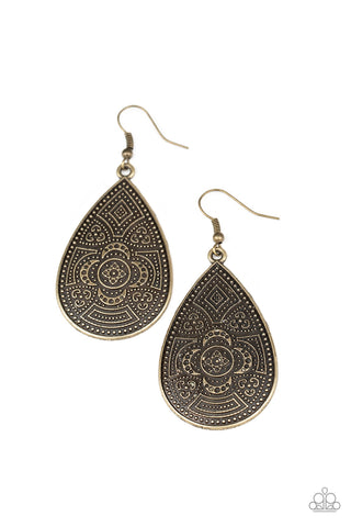 Tribal Takeover - Brass Earrings