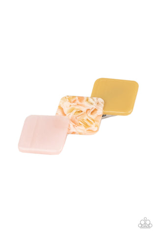 I'll Take It From HAIR - Multi - Hair Clip - Pink/Yellow