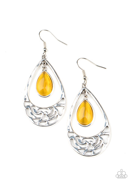 DEW You Feel Me? - Yellow Earrings