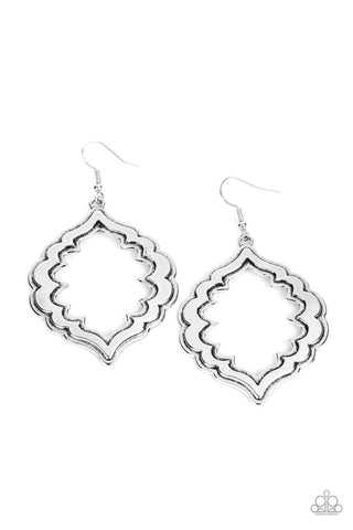 Taj Mahal Majesty - Silver Earrings