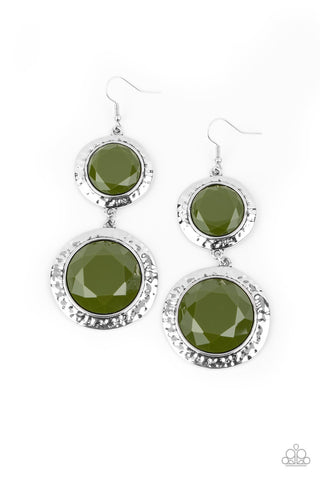 Thrift Shop Stop - Green Earrings