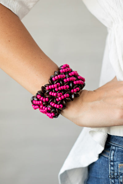 Cozy in Cozumel - Pink Bracelet