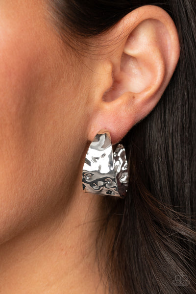 Put Your Best Face Forward - Silver Earrings
