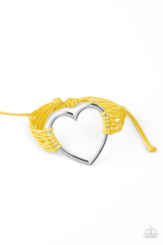 Playing With My HEARTSTRINGS - Yellow Bracelet