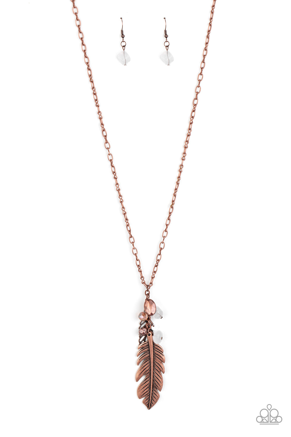 Feather Flair - Copper Necklace