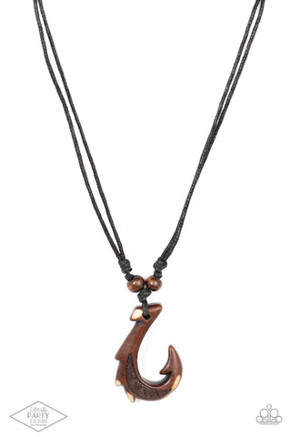 Off The Hook - Brown Urban Necklace