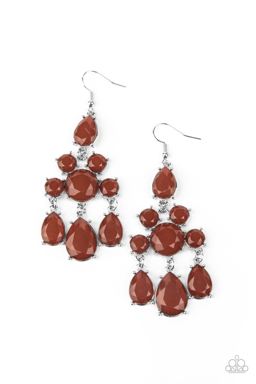 Afterglow Glamour - Brown Earrings