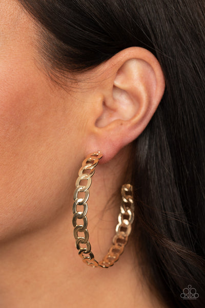 Climate CHAINge - Gold Earrings