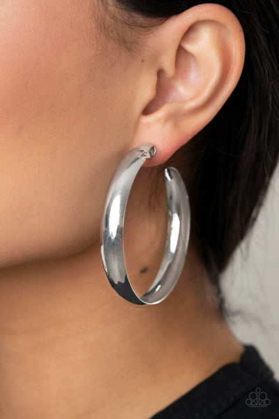 BEVEL In It - Silver Earrings