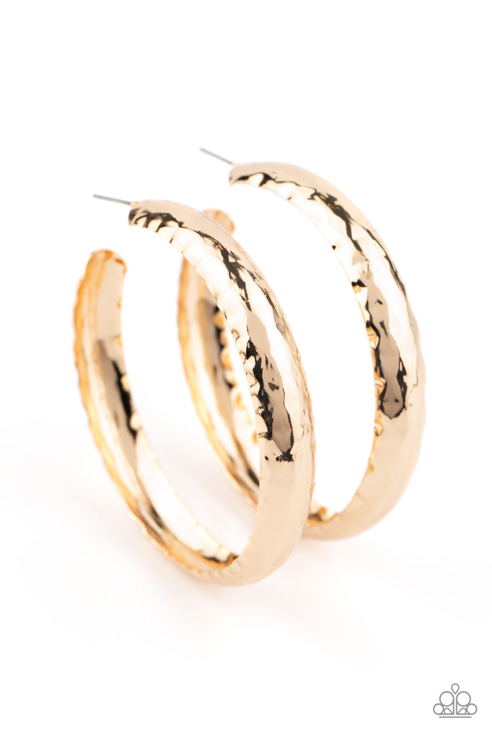 Check Out These Curves - Gold Earrings