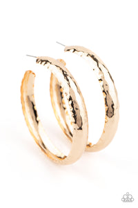 Check Out These Curves - Gold Earrings
