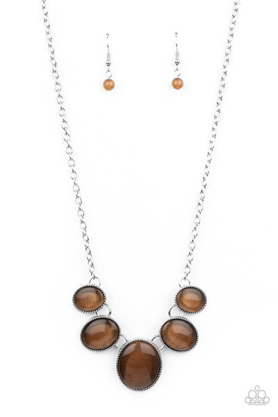One Can Only GLEAM - Brown Necklace