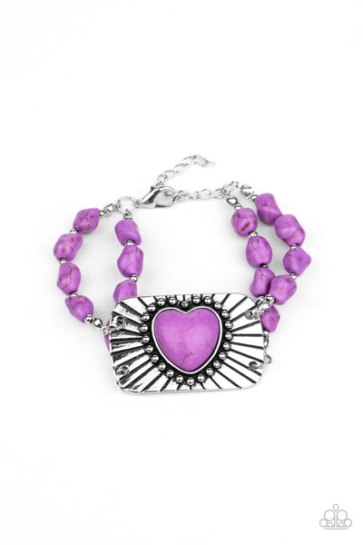 Sandstone Sweetheart - Purple Bracelet