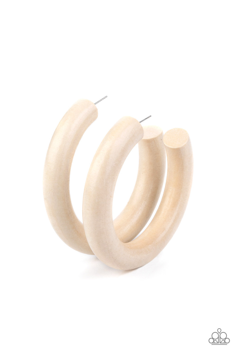 I WOOD Walk 500 Miles - White Earrings