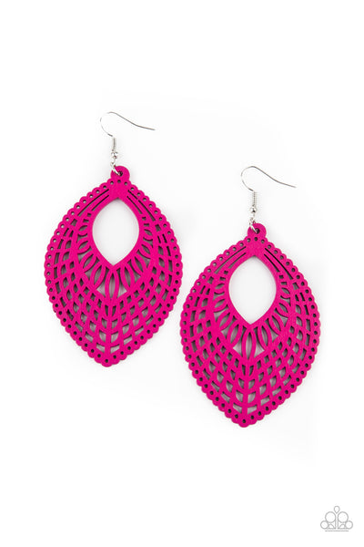 One Beach At A Time - Pink Earrings