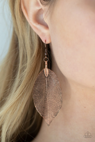 Leafy Legacy - Copper Earrings