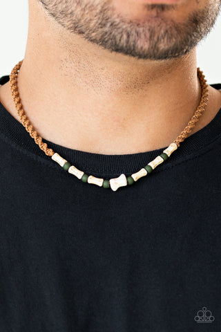 Beach Shark - Green Necklace
