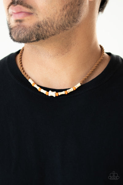 Beach Shark - Orange Necklace