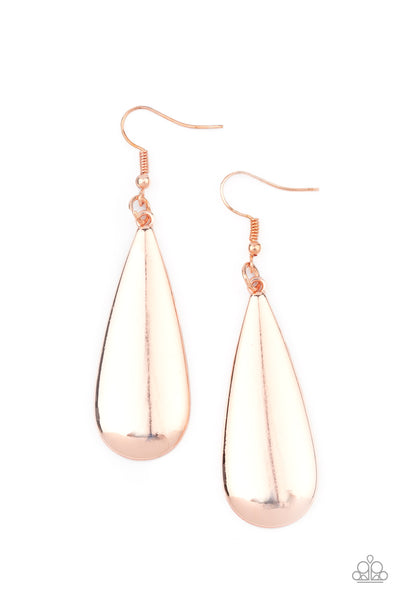 The Drop Off - Rose Gold Earrings