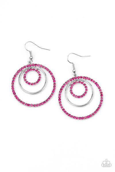 Bodaciously Bubbly - Pink Earrings