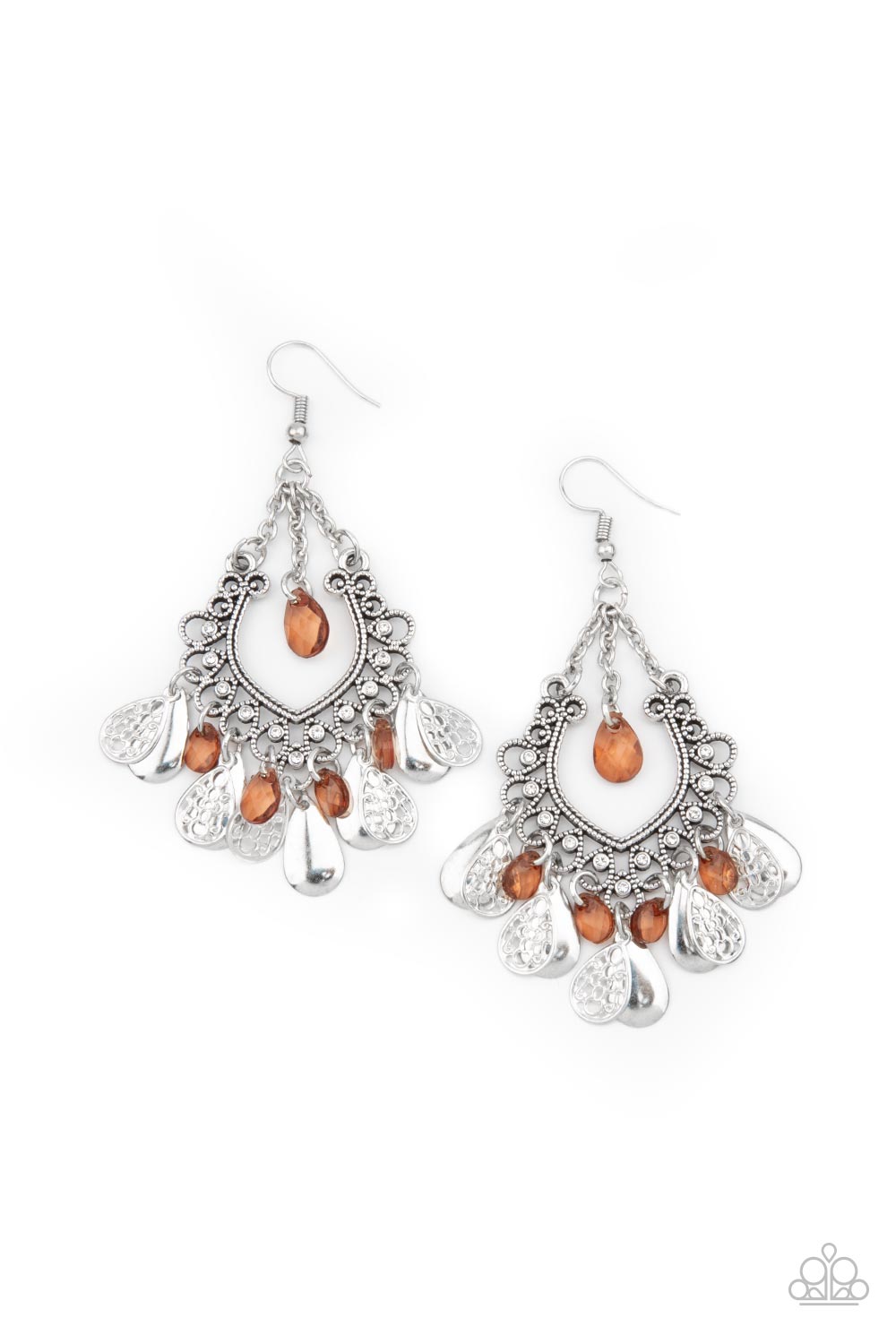 Musical Gardens - Brown Earrings