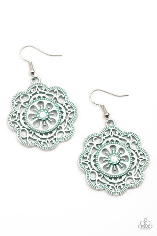 Western Mandalas - Blue Earrings