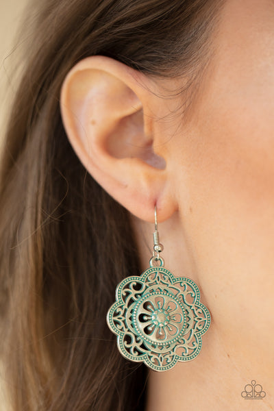 Western Mandalas - Blue Earrings