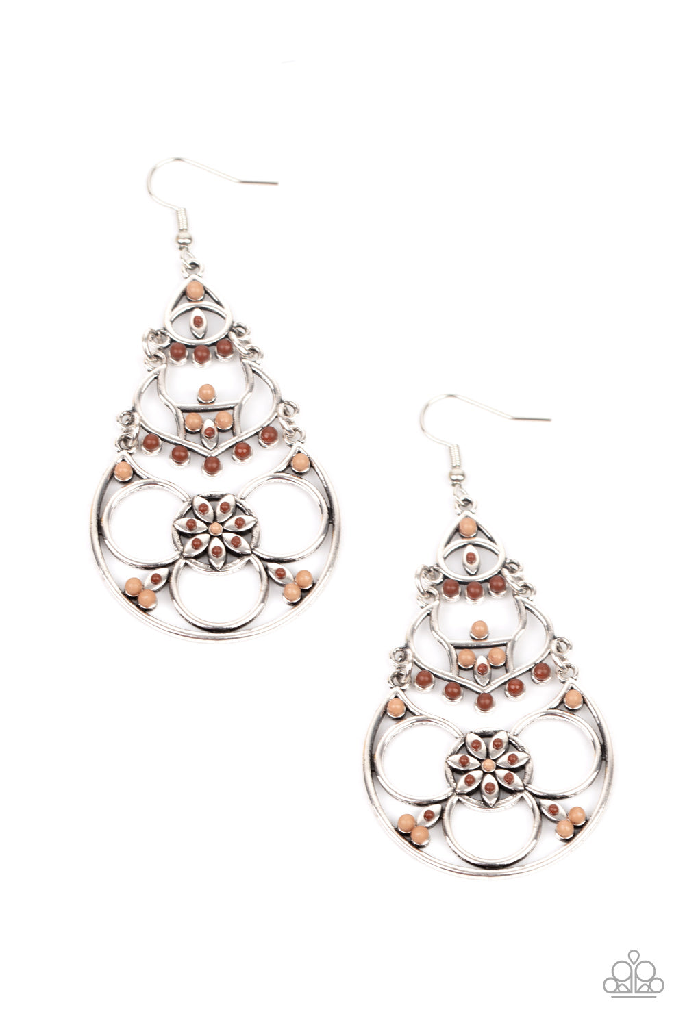 Garden Melody - Brown Earrings