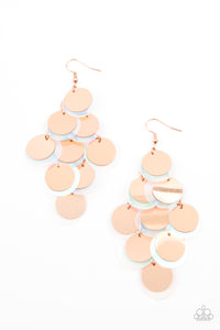 Sequin Seeker - Copper Earrings