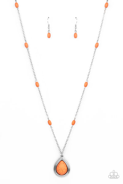 Go Tell It On The MESA - Orange Necklace