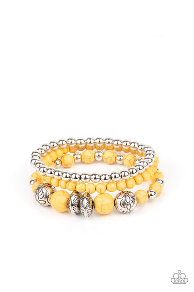 Desert Blossom - Yellow Bracelet