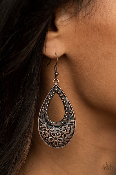 Organically Opulent - Copper Earrings