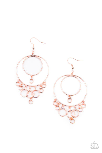 Roundabout Radiance - Copper Earrings