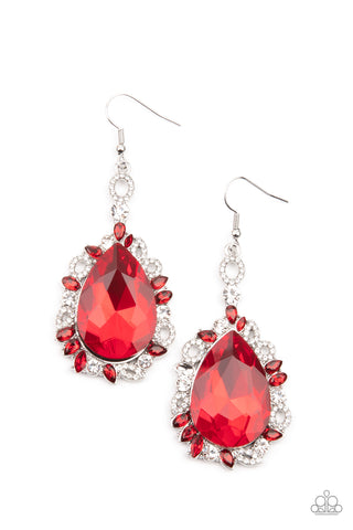 Royal Recognition - Red Earrings