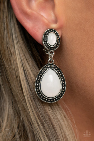 Carefree Clairvoyance - White Earrings