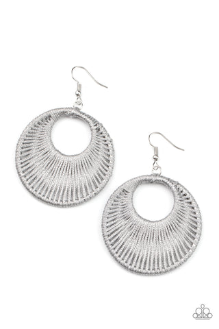 Weaving My Web - Silver Earrings