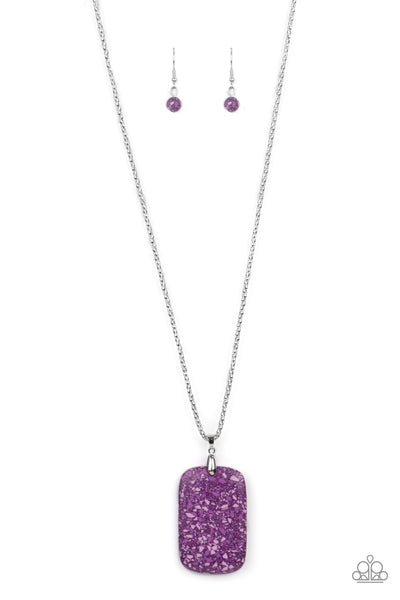 Fundamentally Funky - Purple Necklace