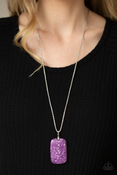 Fundamentally Funky - Purple Necklace