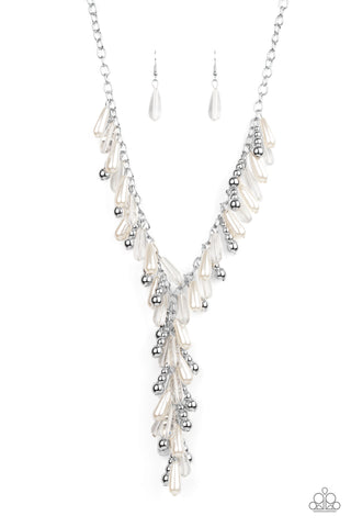 Dripping With DIVA-ttitude - White Necklace