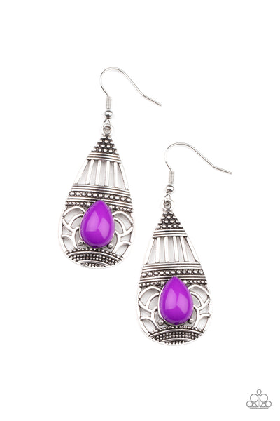 Eastern Essence - Purple Earrings