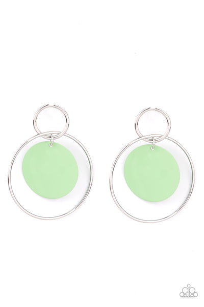POP, Look, and Listen - Green Earrings