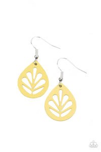 LEAF Yourself Wide Open - Yellow Earrings