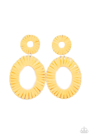 Foxy Flamenco - Yellow Earrings