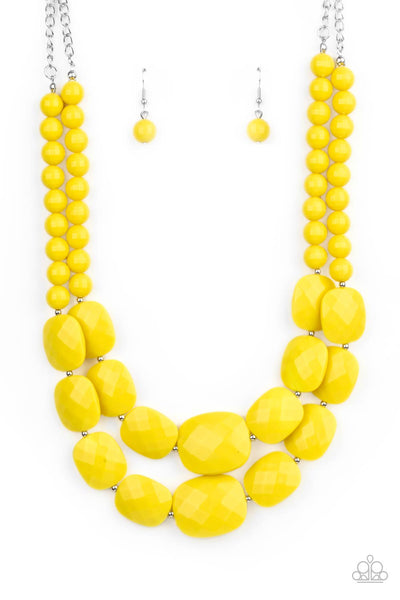 Resort Ready - Yellow Necklace