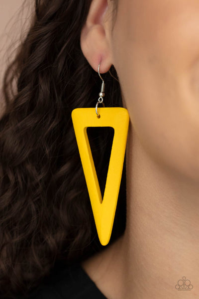 Bermuda Backpacker - Yellow Earrings